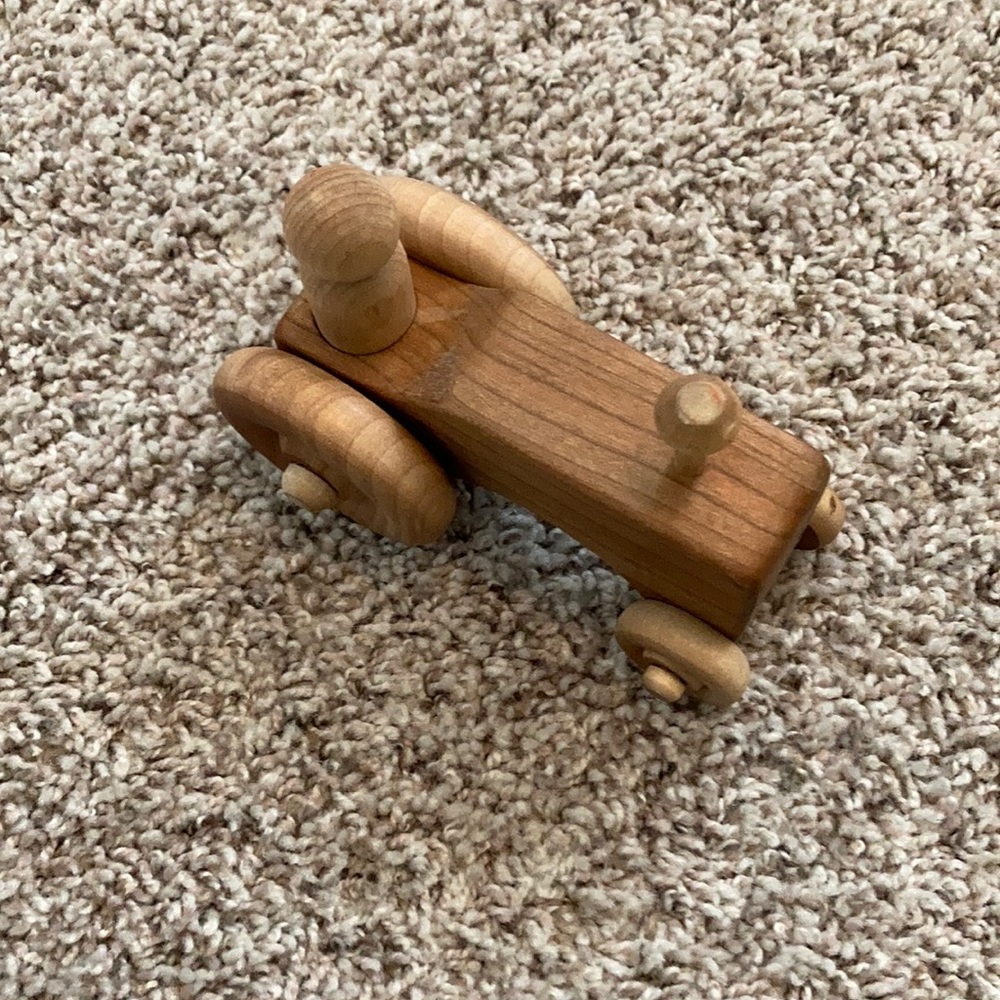 Camden Rose Wooden Tractor